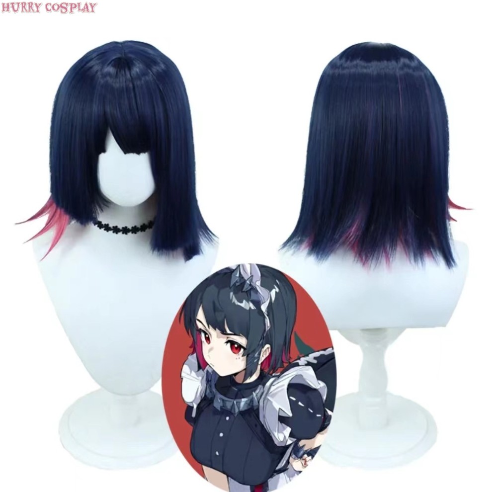 Game Cosplay,Zenless Zone Zero,Wigs,Zenless Zone Zero Elenjoe Shark Maid Cosplay Costume - Wig